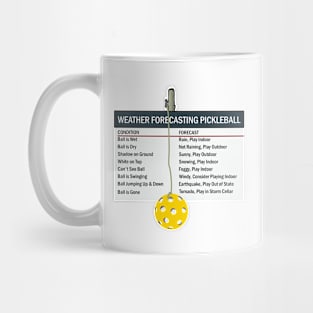 Weather Forecasting Pickleball Mug